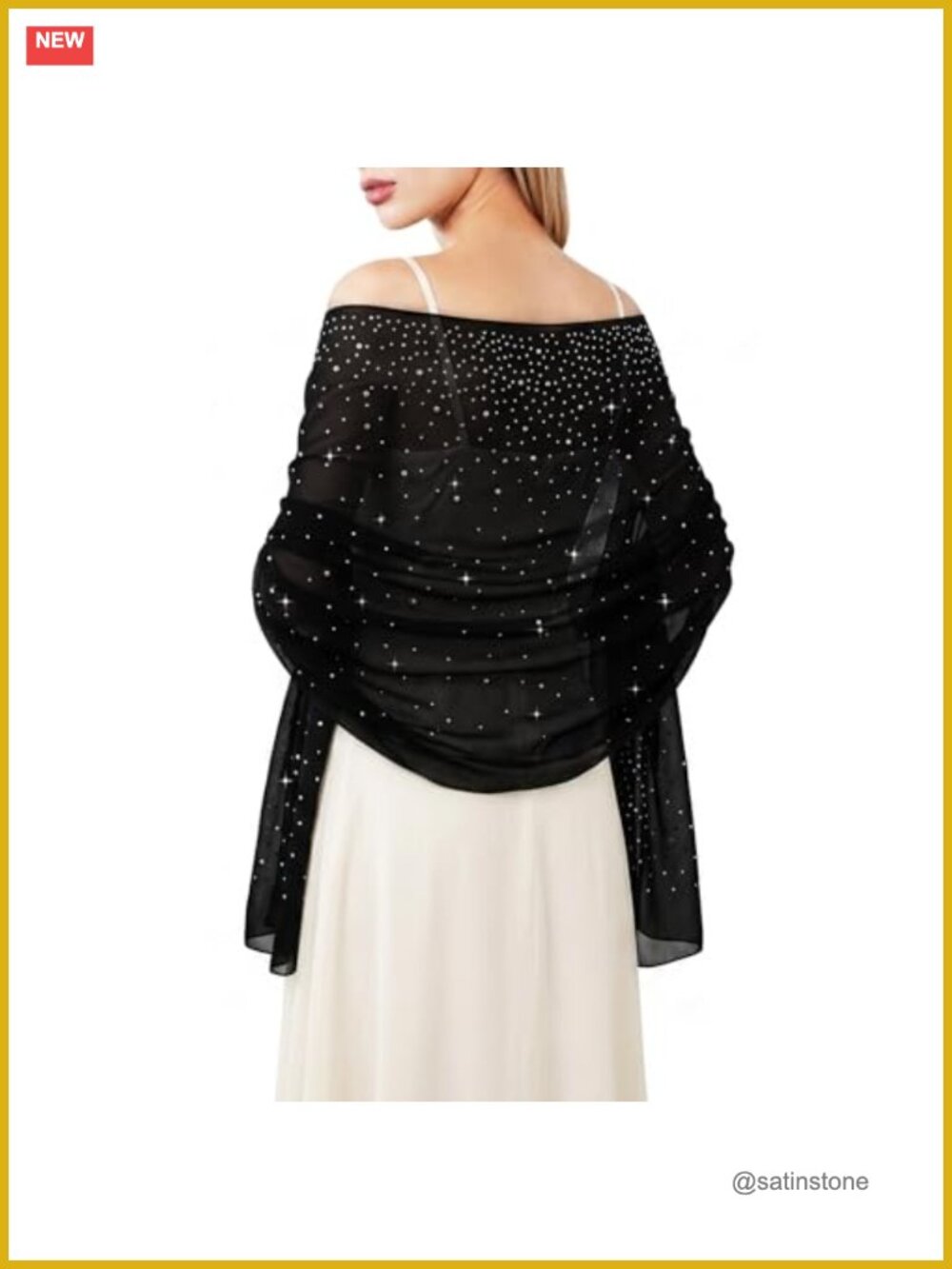 Silky Chiffon Shawl Wrap for Evening Dresses Wedding Party